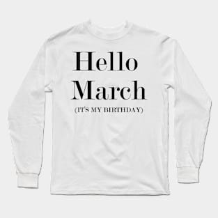 Birthday Long Sleeve T-Shirt